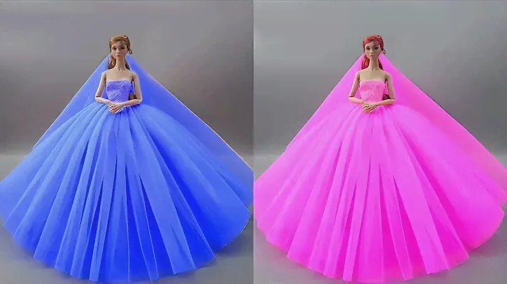 Barbie Doll Makeover Transformation ~ DIY Miniature Ideas for Barbie ~ Wig, Dress, Faceup, and More!