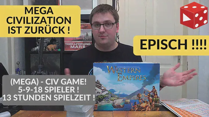 Unboxing: Western Empires - episches, 13 stündiges, 5 - 9 (18) Spieler Civ - Game