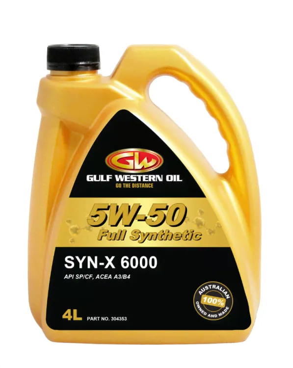 GULF WESTERN OIL Моторное масло SYN-X 6000 5W-50 4л-0