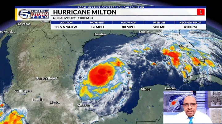 Milton Becomes a Hurricane in Gulf of Mexico