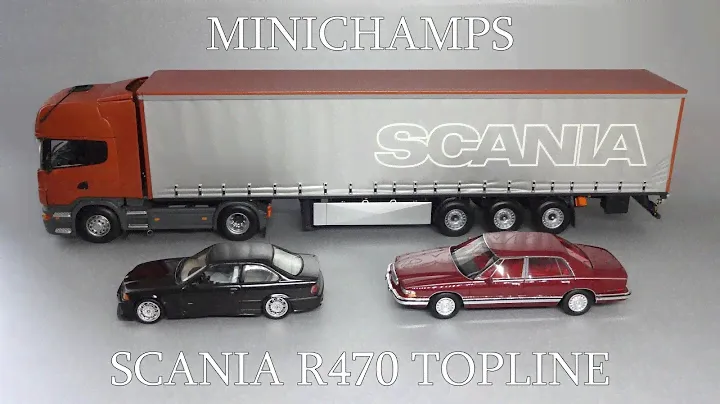 Scania R470 седельный тягач с полуприцепом Krone | 1:43 Minichamps | Раритетная масштабная модель