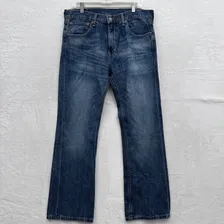 Levis 527 Jeans Mens 34x30 Blue Medium Wash Bootcut Western Outdoor Casual