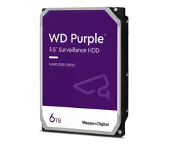 Жесткий диск Western Digital Накопитель HDD WD SATA3 6TB Purple 5640rpm 256Mb 1 year WD63PURZ