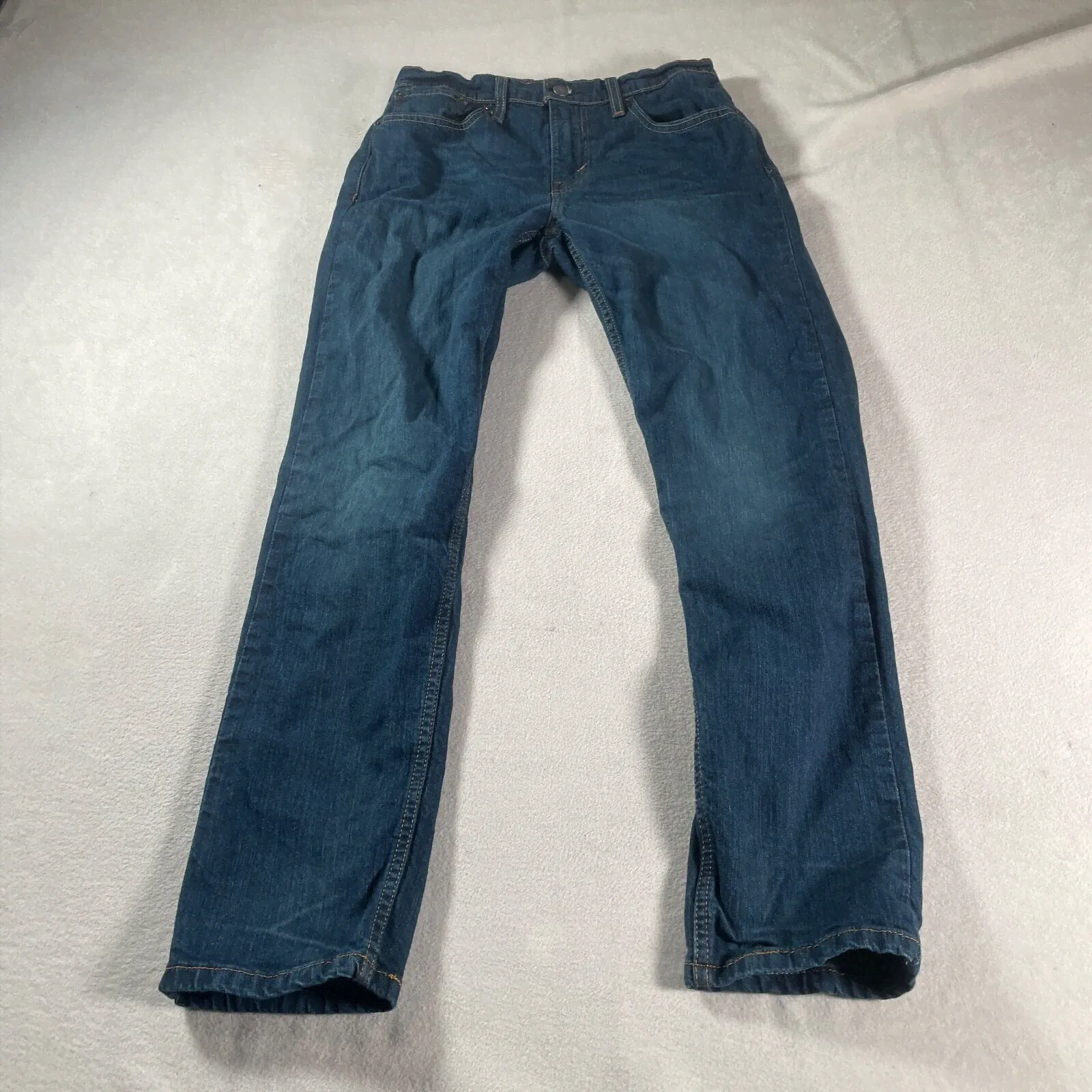 Levis Jeans Mens 30 Pants 502 Denim Straight Leg Blue Jean Western Cowboy 30x32