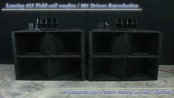 "Lansing 415 / 801 Field-coil Speakers Reproduction" w/ IPC Western Electric LU-1017 Cabinets 2