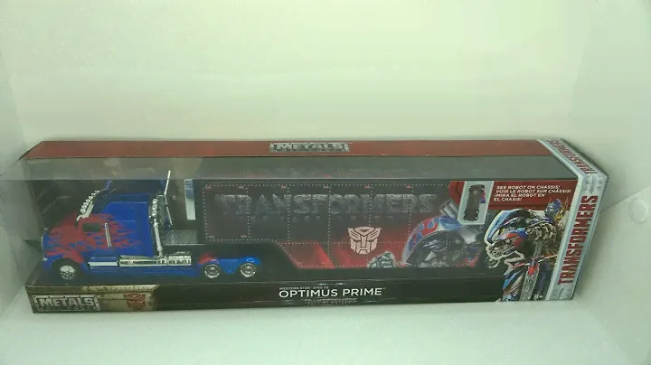 Optimus Prime w hauler - Jada. Bonus: with M2Machine hauler, Jada, Hotwheels car, all  1/64 scale