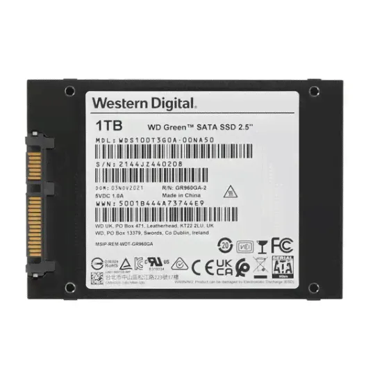 Твердотельный накопитель SSD Western Digital WDS100T3G0A-0
