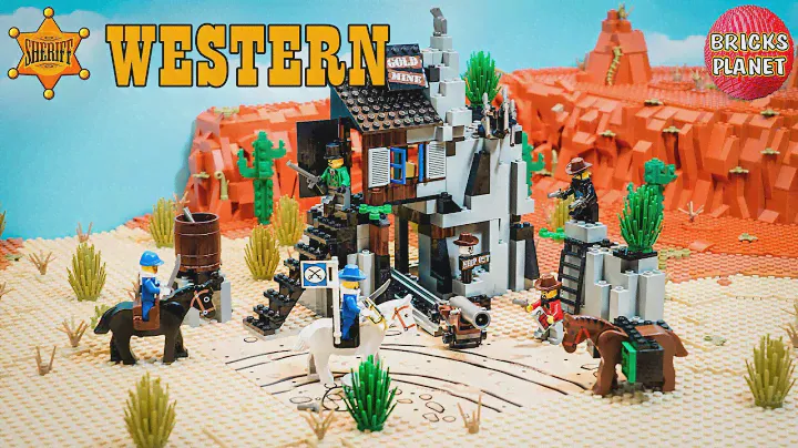 LEGO Western 6761 Bandit's Secret Hide-Out | Stop Motion Review