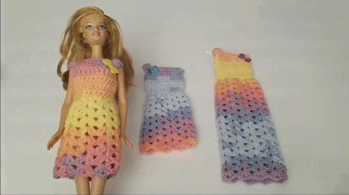 Tutorial - Crochet barbie dress