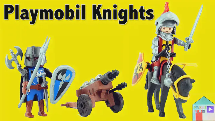 Playmobil Knights Carrying Case Knights (5972) 2 Knights, armor, horse, cannon