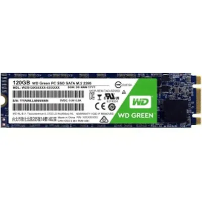 Твердотельный накопитель SSD 120Gb Western Digital WD Green TLC M.2 (WDS120G2G0B)
