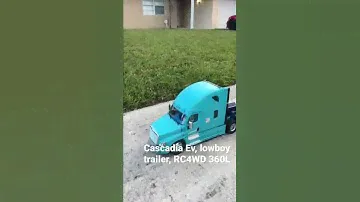 Cascadia Ev, Lowboy Trailer, RC4WD 360L Excavator