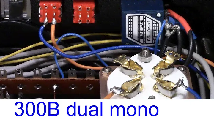 300B SE dual mono integrated tube amp with 2 rectifier tubes A-230 assy #1